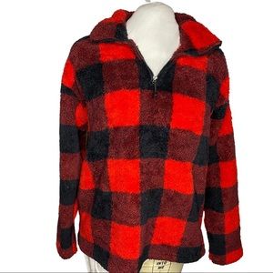 Eddie Bauer Women’s Sherpa Reb and Black Plaid